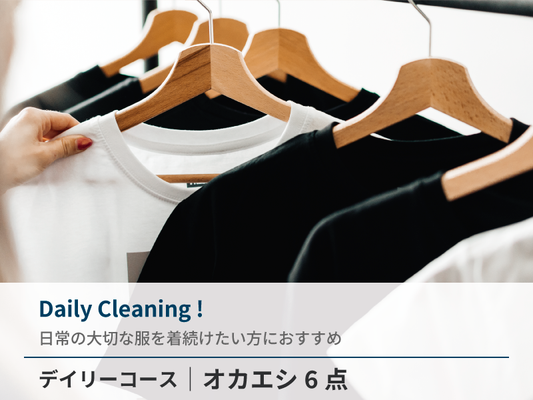 【最速納品可】衣類クリーニング 6着パック