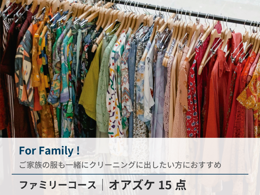 【長期保管】衣類クリーニング 保管付き15点パック